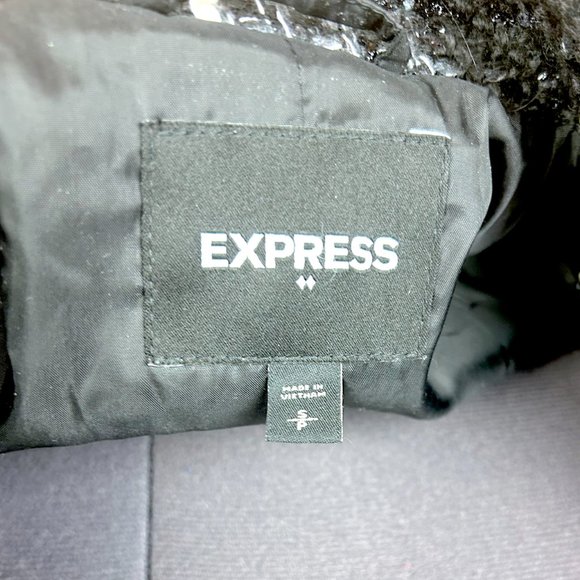 Express Plaid Tweed Coat - Picture 5 of 6